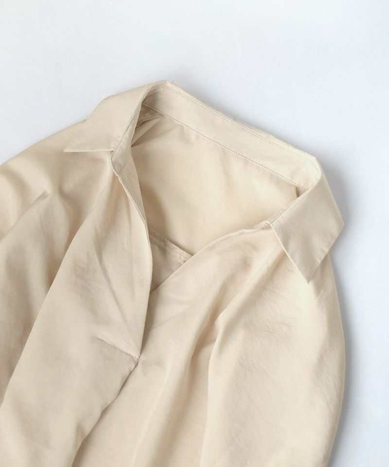 日本 zootie - 優雅V領長袖上衣-黑