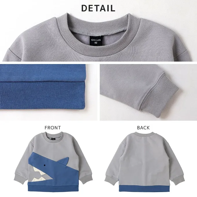 日本 ZOOLAND - 裏起毛 可愛立體動物長袖上衣-兔子-玫瑰粉