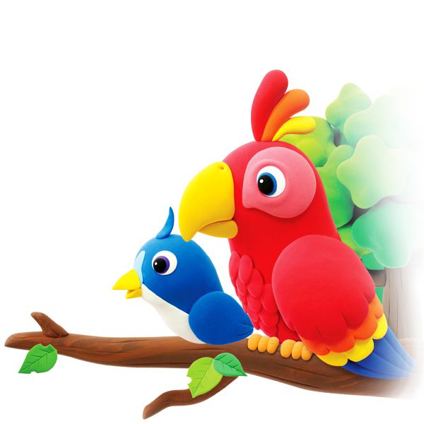 韓國 AMOS - 8色18克罐裝超輕黏土