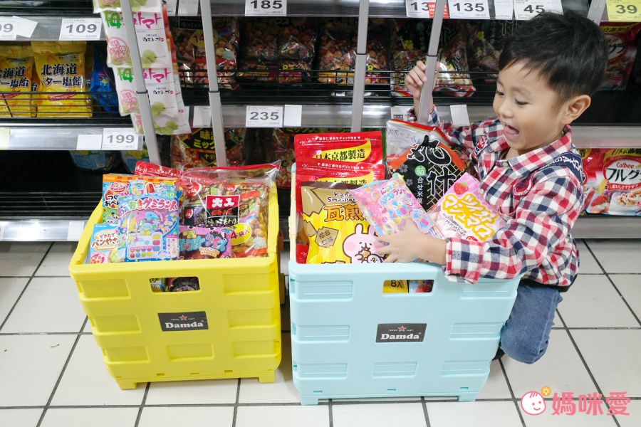 韓國 Damda - 購物車-57L/承重30kg-天藍+黃-42X36.5x40cm