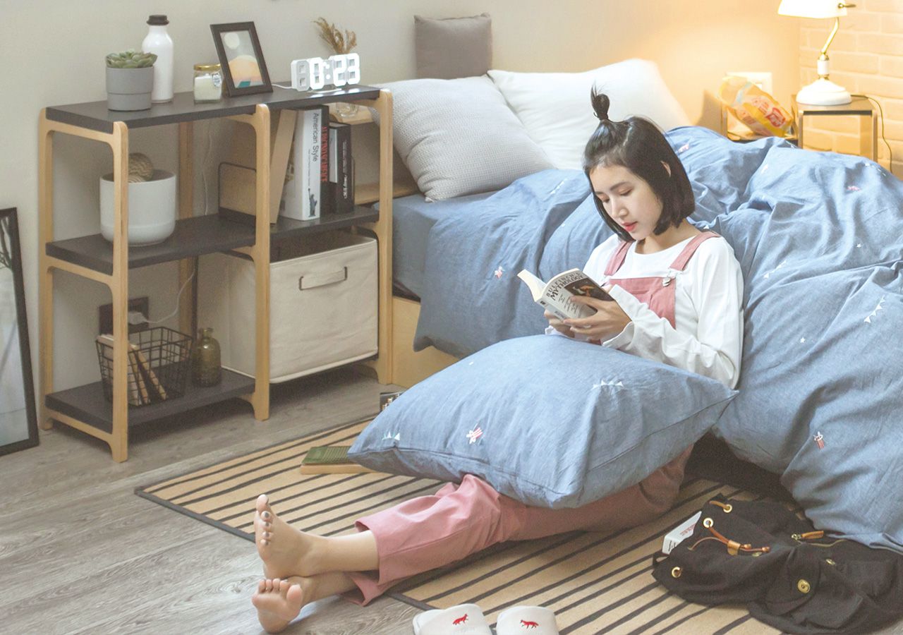 走走家具 - 置物架加購配件-專屬收納布籃-米色 (特多龍布) (32.5 / 28 / 27.5 (cm))