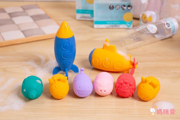 媽咪洗澡神助手♡【英國Vtech ✖ 加拿大MARCUS】歡樂聲光洗澡玩具♡泡泡章魚邊洗澡邊唱歌