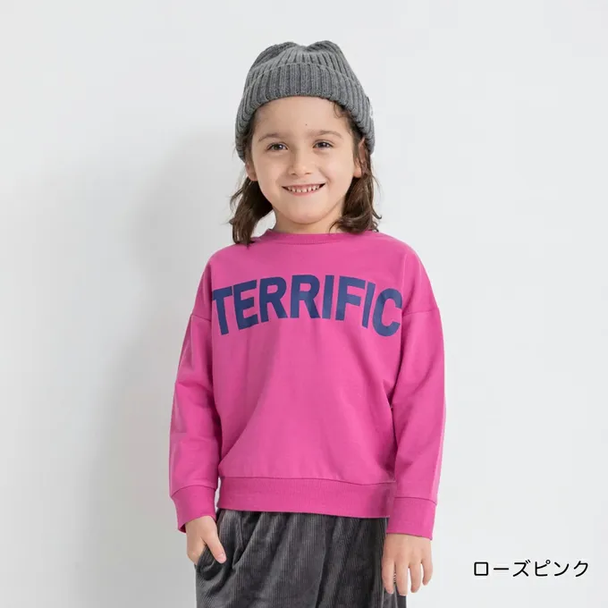 日本 BRANSHES - 百搭落肩縮口長袖上衣-四隻狗狗-咖啡