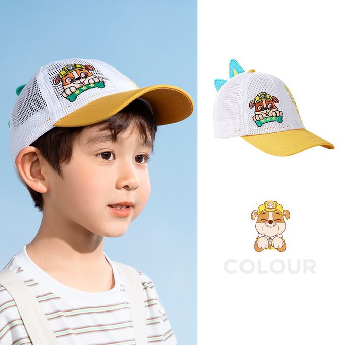 汪汪隊兒童立體造型防曬遮陽帽-卡通人物-阿奇-淺藍色