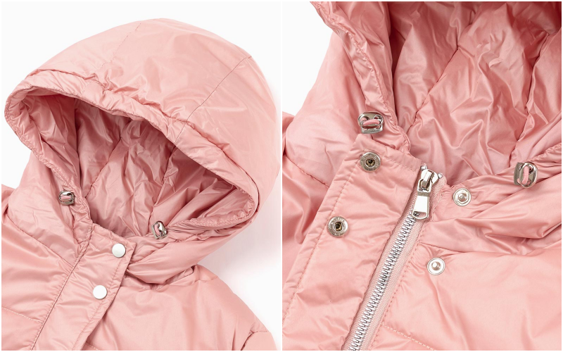 韓國 OZKIZ - 極致溫暖鴨絨/羽絨外套-60/40-櫻花粉