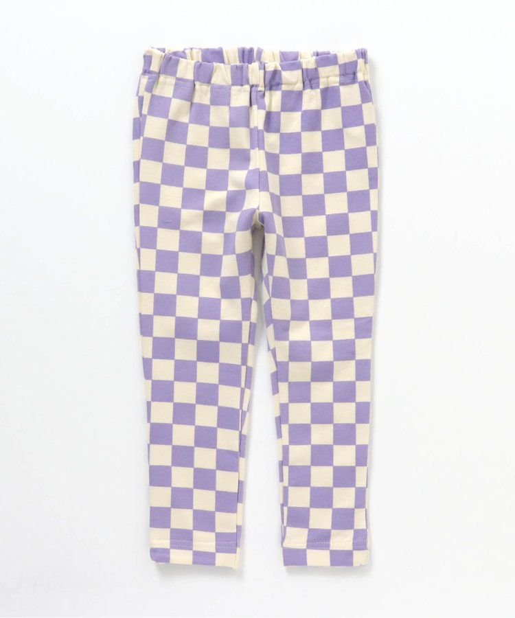 日本 BREEZE - 休閒百搭鬆緊長褲(9分丈)-碎花-淺鵝黃