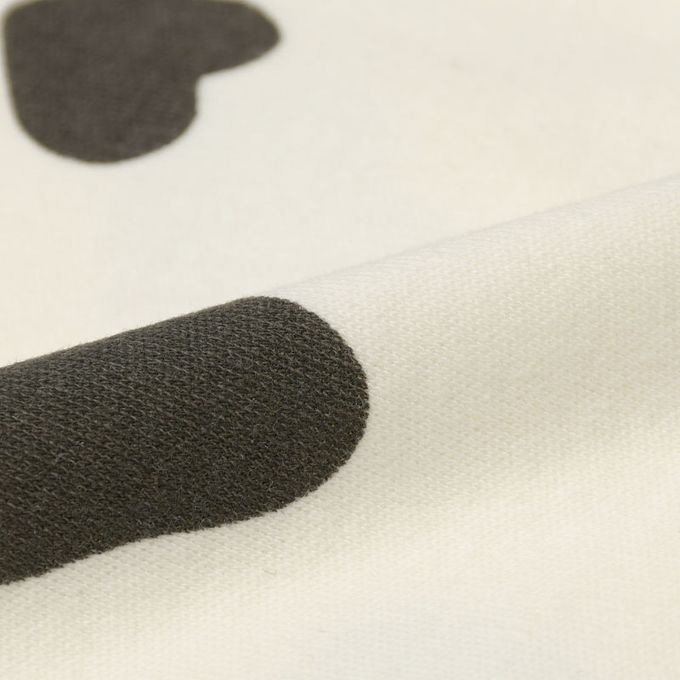 akachan honpo - 長袖造型連身衣-附帽子 牛-米白色 (50~60cm)