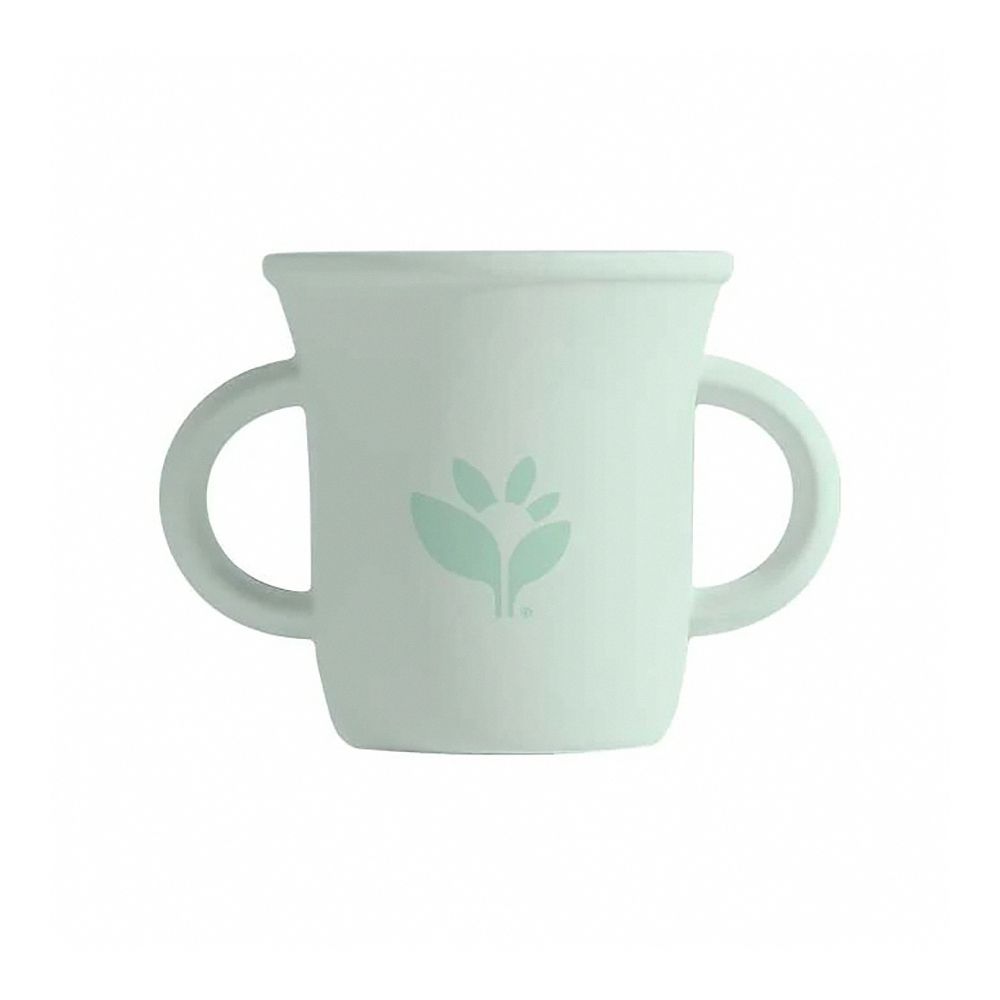 超防滑寶寶學習喝水矽膠學習杯-蒂芬尼綠