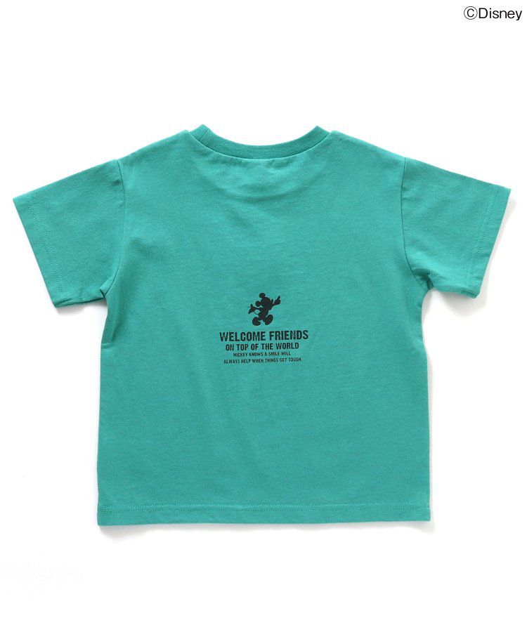 日本 BREEZE - 迪士尼聯名 印花短袖上衣-旅行郵票-紫色高飛狗