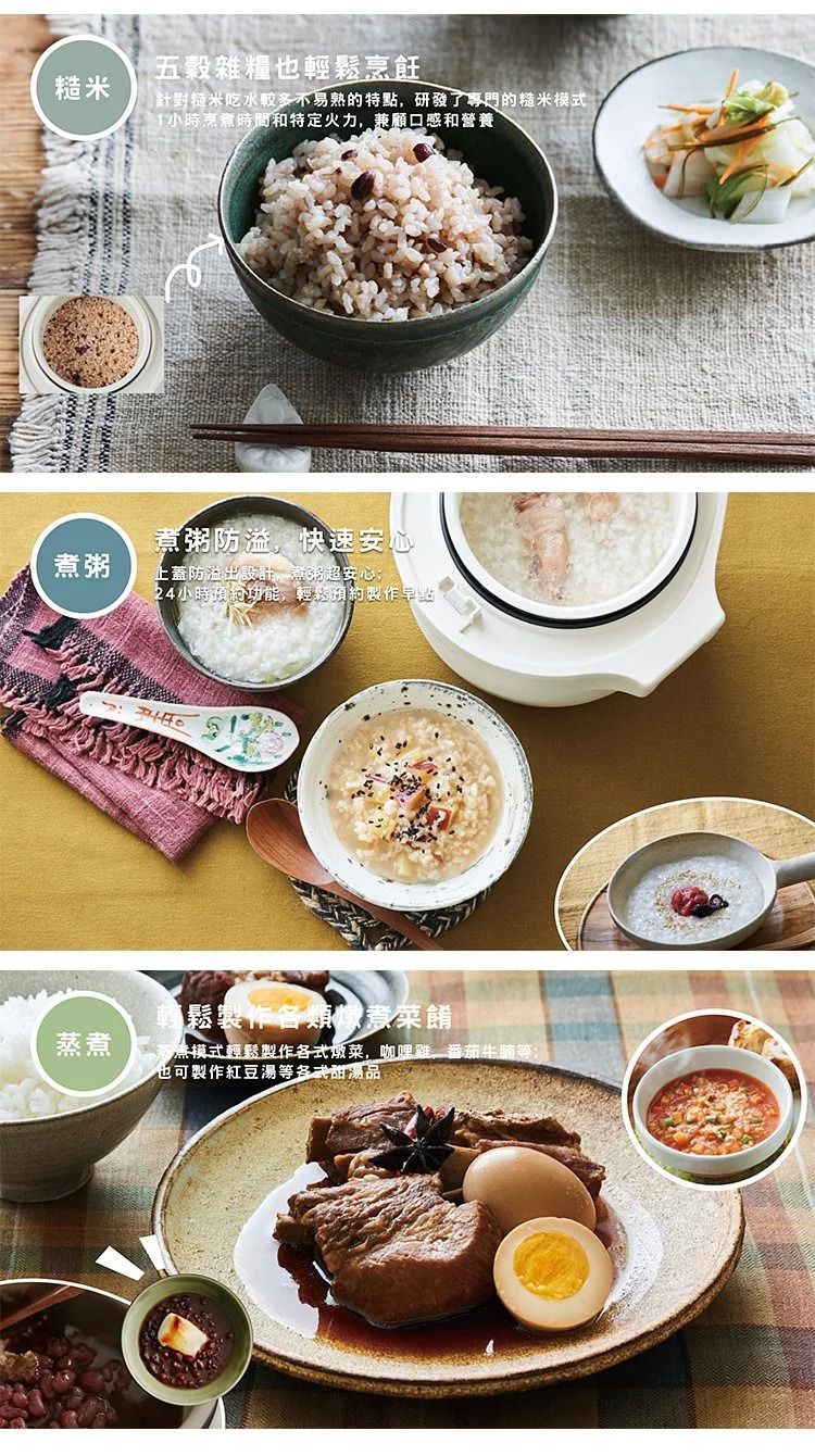 麗克特 recolte - Compact 電子鍋-白