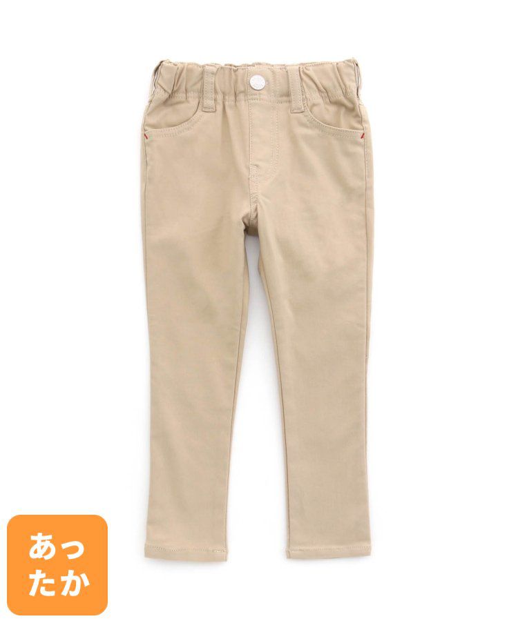 日本 BREEZE - 內刷毛輕量彈力合身長褲-灰格紋