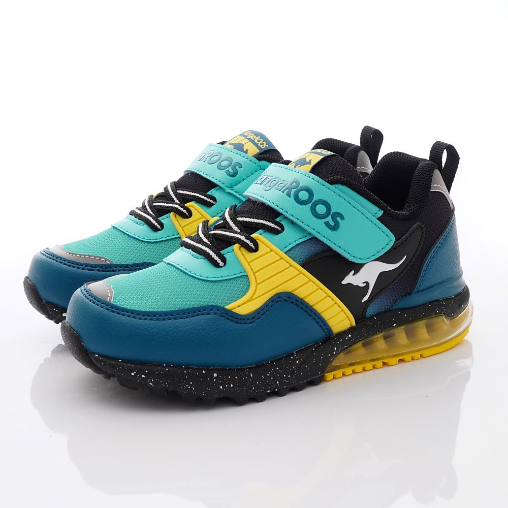 KangaROOS - 機能童鞋-袋鼠機能氣墊跑鞋款(中童段)-藍
