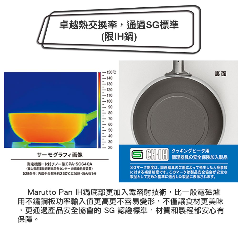 日本製Marutto Pan 圓圓鍋GAS款24cm含金屬立式鍋蓋