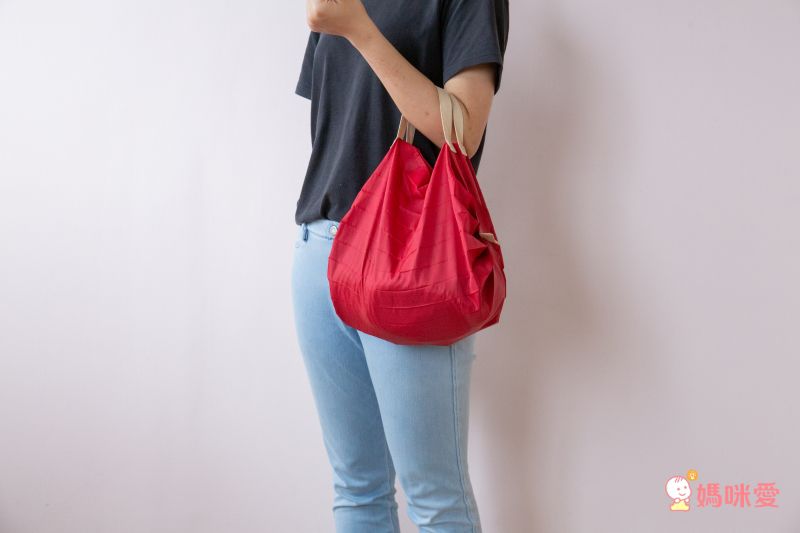 日本 MARNA - Shupatto 秒收摺疊購物袋-五週年限定升級款-石墨灰 (S(30x26cm))-耐重3kg / 7.5L