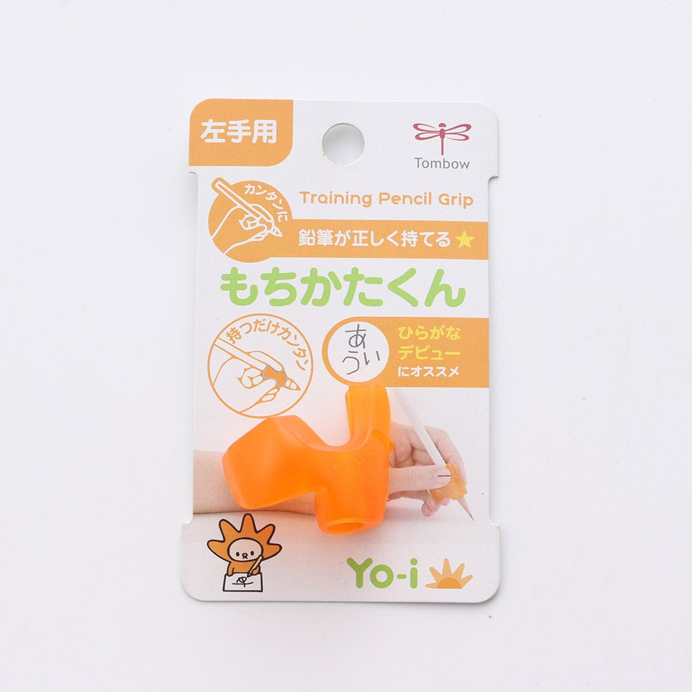 日本文具 TOMBOW - 蜻蜓牌 握筆訓練輔助器-左手用-三角/圓/六角適用