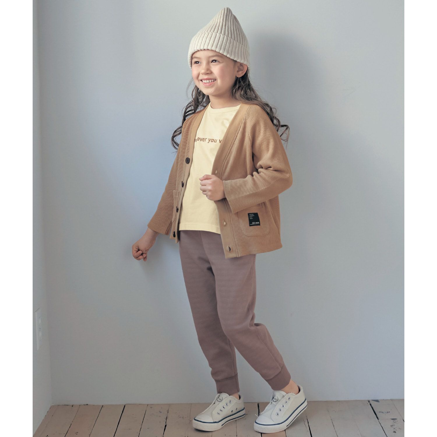 日本千趣會 - 學院風V領針織外套-石墨黑