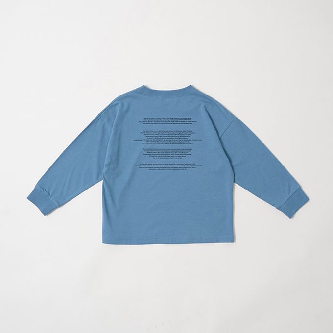 日本 b-ROOM - 休閒印花純棉長袖上衣-更好的我-橘