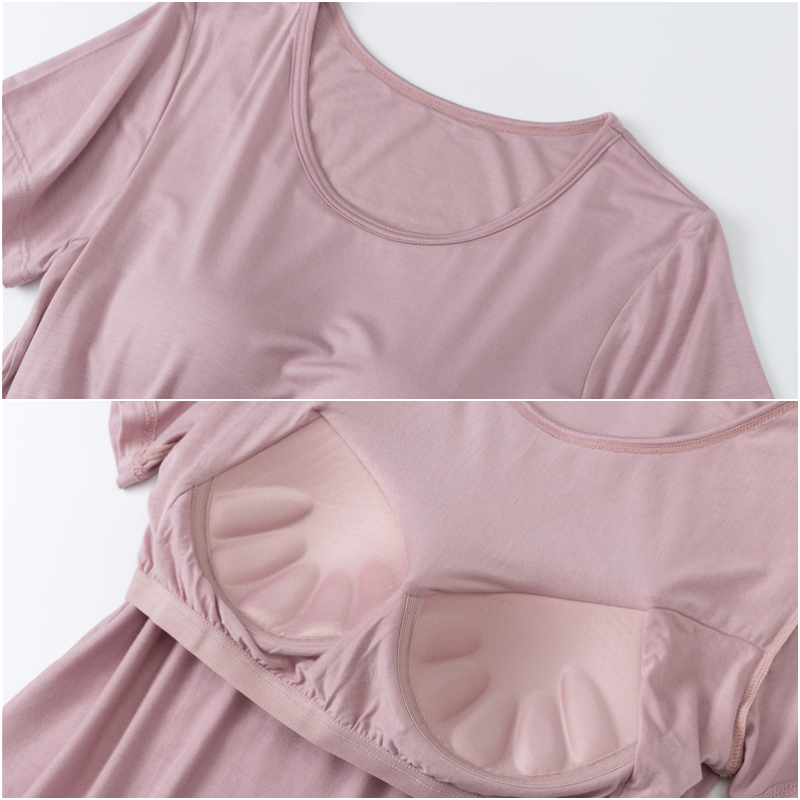 莫代爾柔軟涼感Bra T-黑色