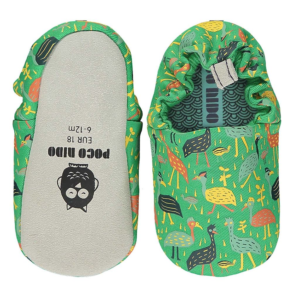 英國 POCO NIDO - 寶寶手工鞋/學步鞋-鴕鳥一家人