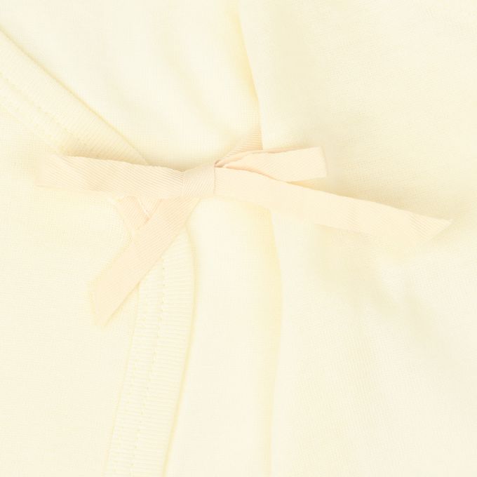 akachan honpo - 新生兒內衣6件組-短袖&7分袖 按扣款-黃色