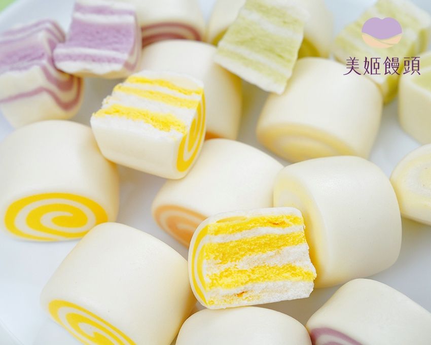 美姬饅頭 - 蔬果毛巾捲造型饅頭-12入-300g/盒