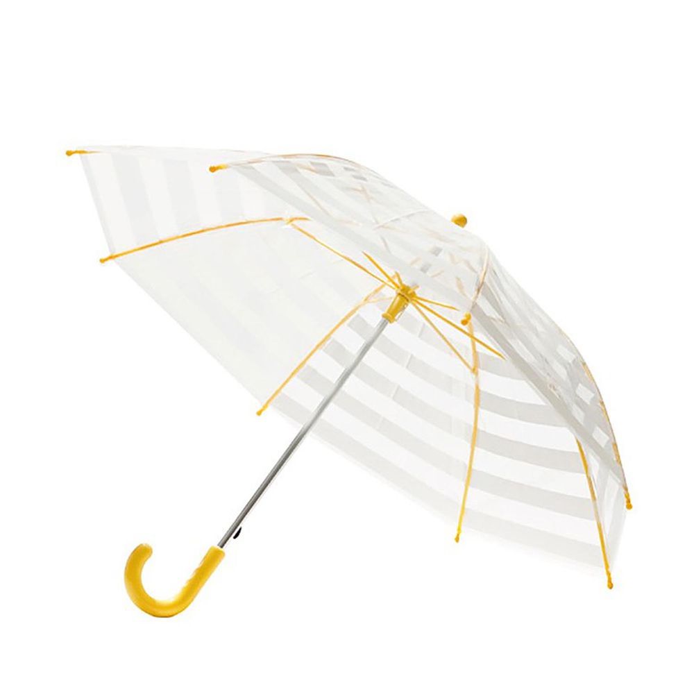 日本Caetla - Evereon 可替換式環保兒童傘-簡約條紋-黃色 (45cm)
