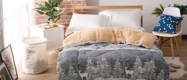 【織眠坊】入秋北歐風法蘭絨寢具組！