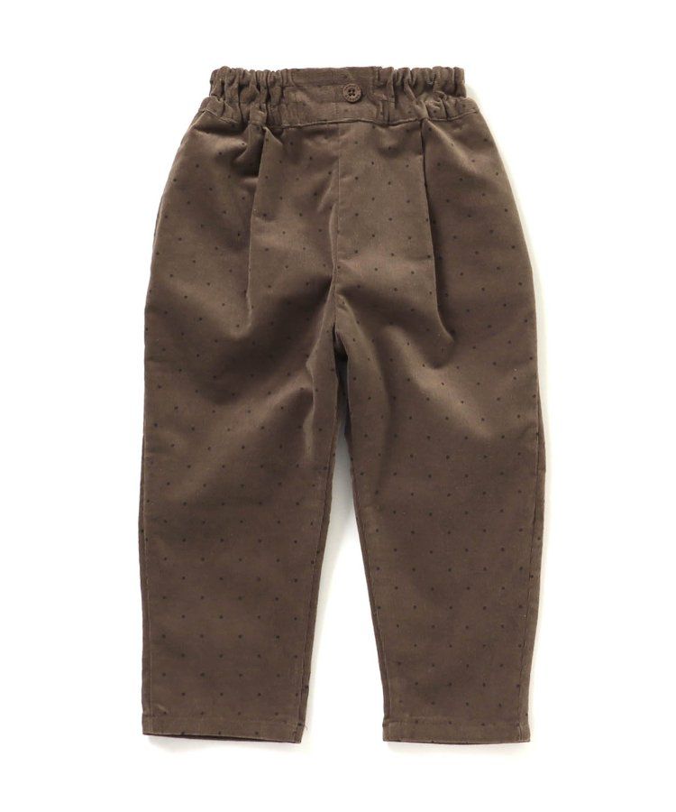 日本 apres les cours - 百搭彈力燈芯絨休閒長褲-水藍