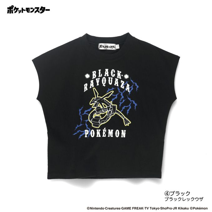 日本 BRANSHES - [限量]寶可夢印花法式袖上衣-噴火龍-米白