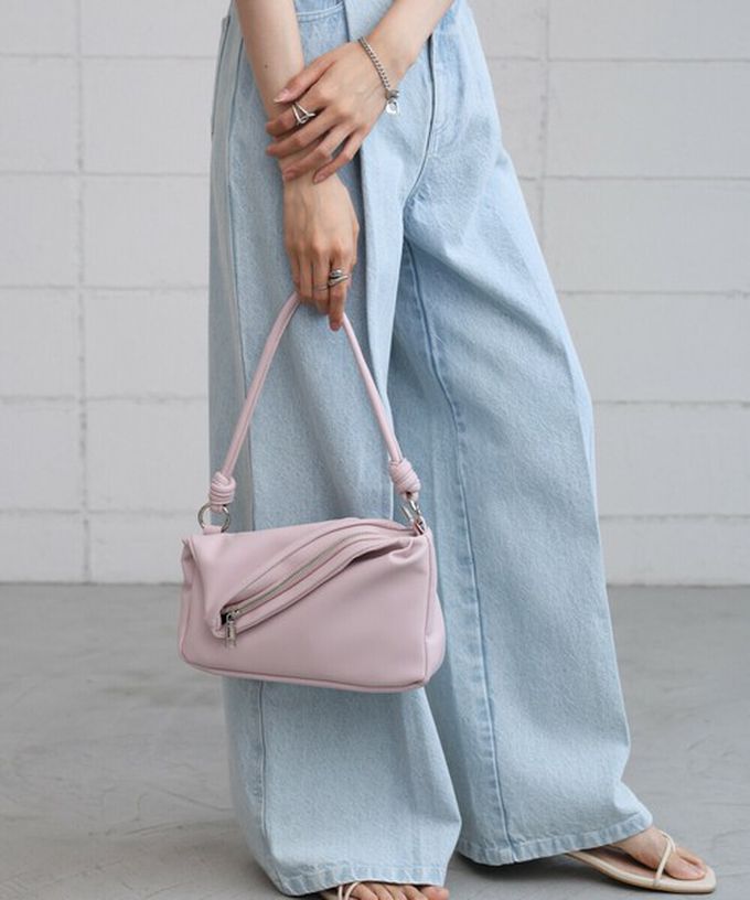 日本 Bab - 2way軟質拉鍊造型手提/側背包-薄荷綠