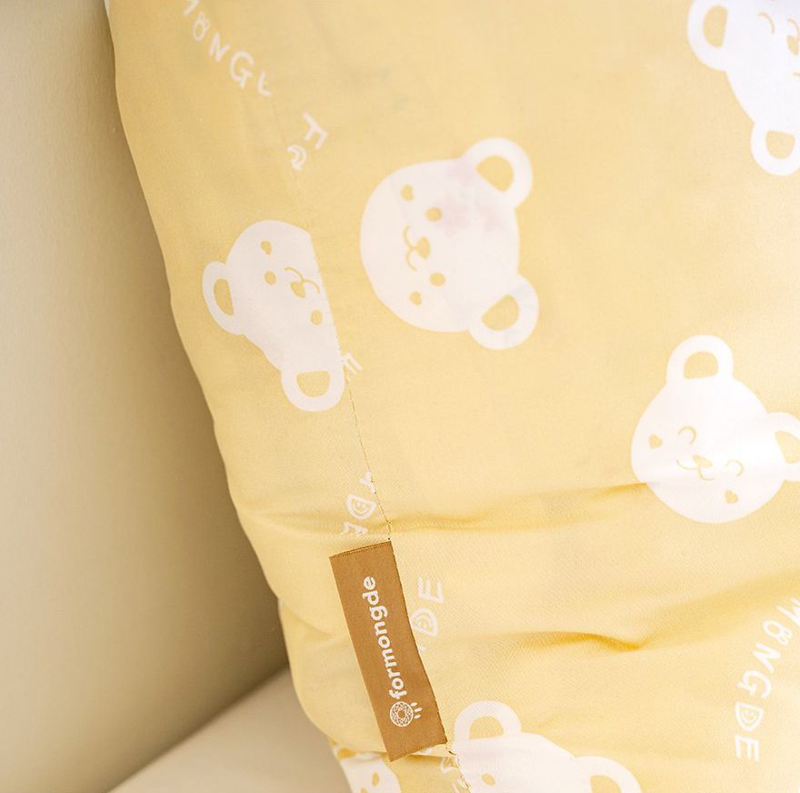 韓國 Formongde - 防水睡袋收納袋(5cm雙面睡袋可用)-黃底熊熊 (80x50cm)