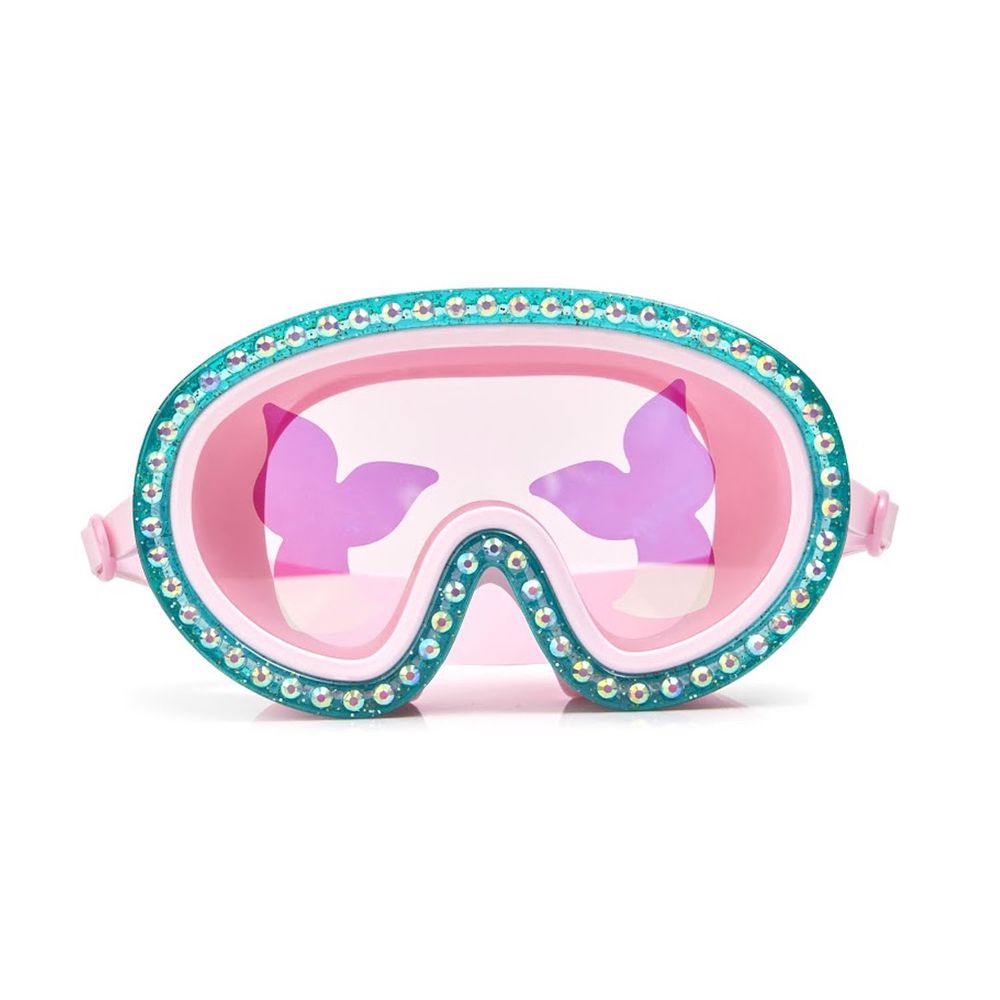 美國Bling2o - 兒童造型泳鏡-美人魚面罩-珍珠粉紅 (6歲-成人)