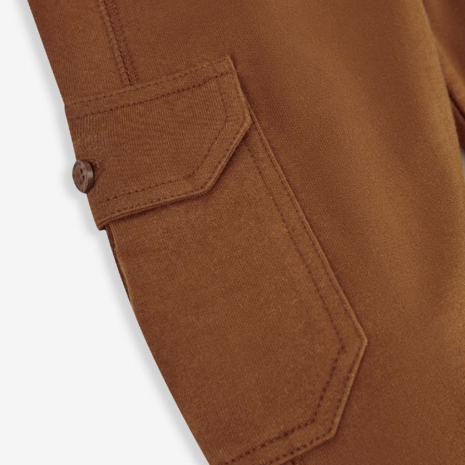 英國 JoJo Maman BeBe - 幼/兒童超優質100%純棉 2 入組工裝褲-卡其藍