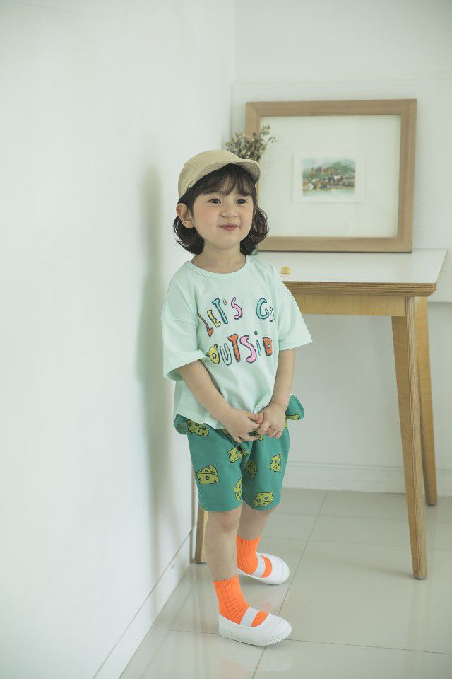 韓國 Mimico - Let's go 字母T-薄荷綠