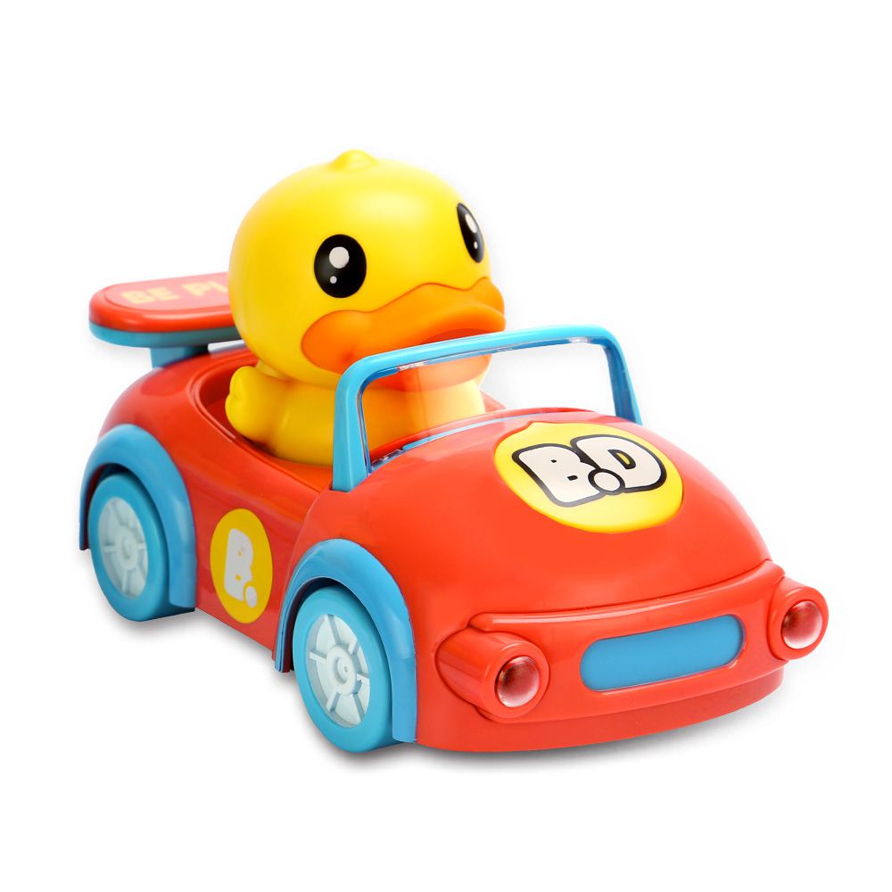 B.Duck 小黃鴨 - 電動迴轉玩具車(橘)-18個月以上