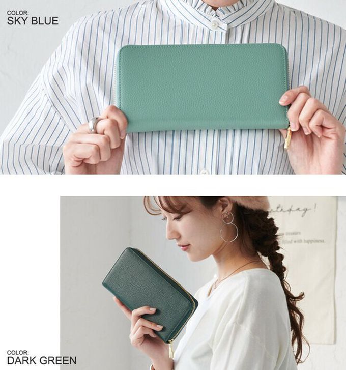 日本 LIZDAYS - [樂天No.1] 超強收納防盜設計長夾-黑x粉 (20x10.5x3cm)