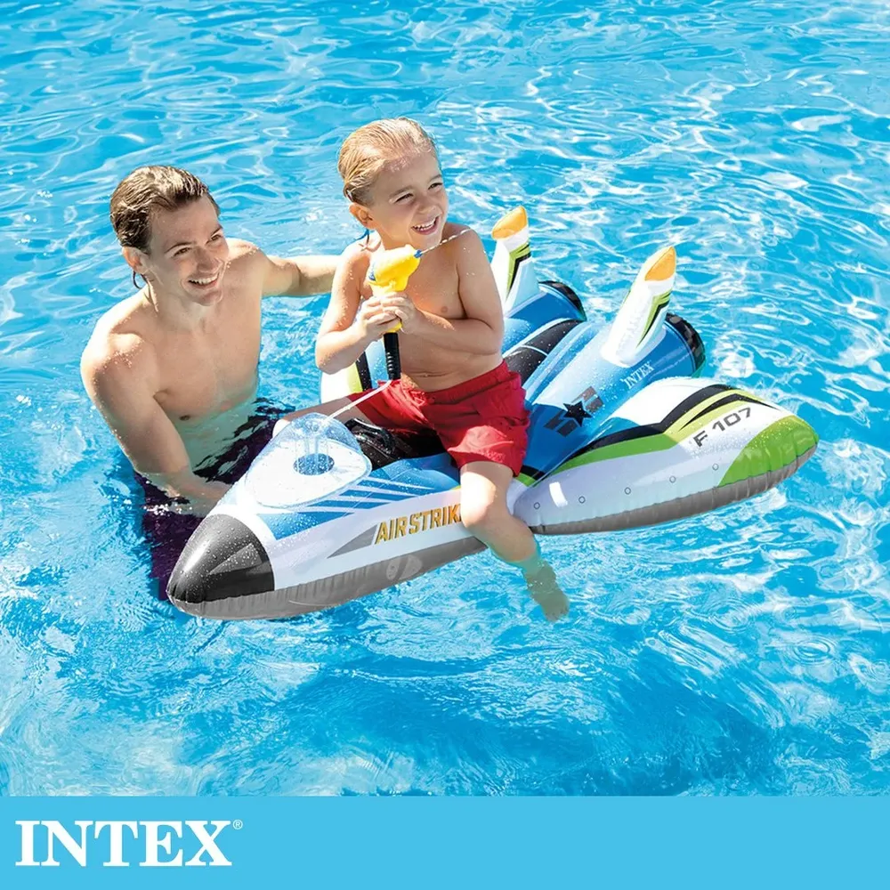 INTEX - 水槍飛機座騎117*117cm(57536NP)-藍騎士