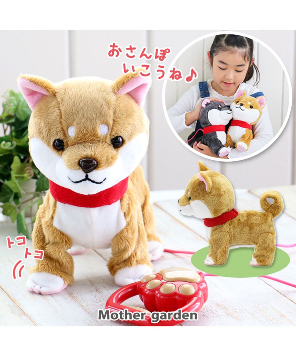 日本 Usamomo - 【萌兔桃桃】家家酒-一起去散步 柴犬 (12×22×23cm)