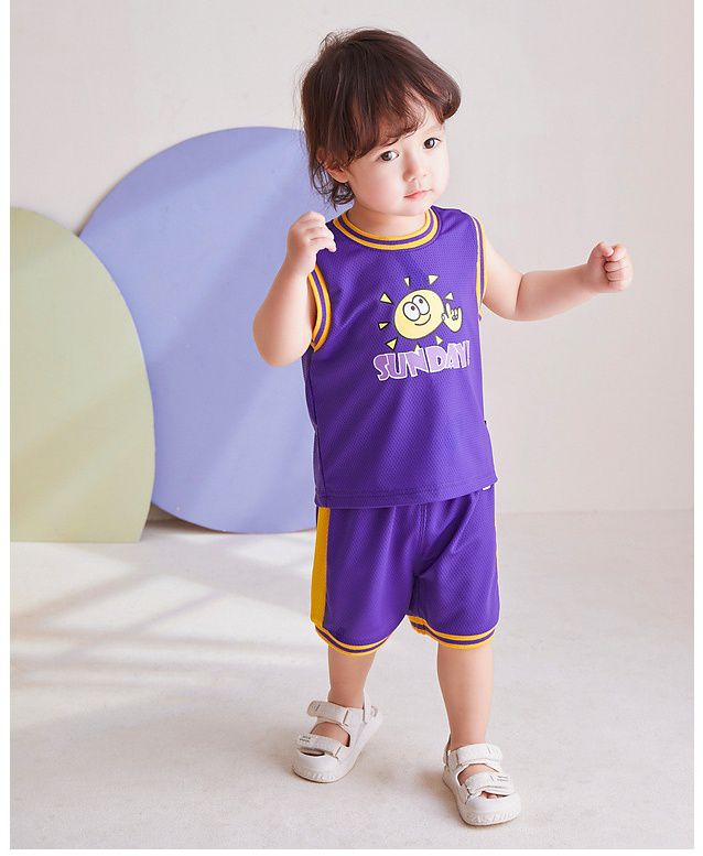 網眼運動風寬寬短褲-英文字母A-白色