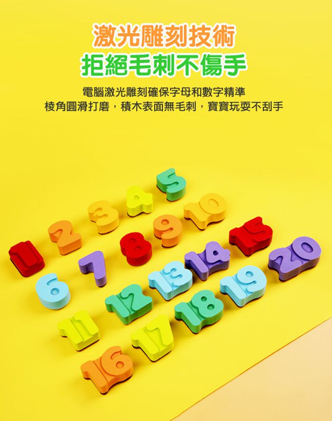 Crayola繪兒樂 - 早教創意啟蒙趣味蓋印塗鴉數字木拼圖-【獨家送】Crayola質感收納袋