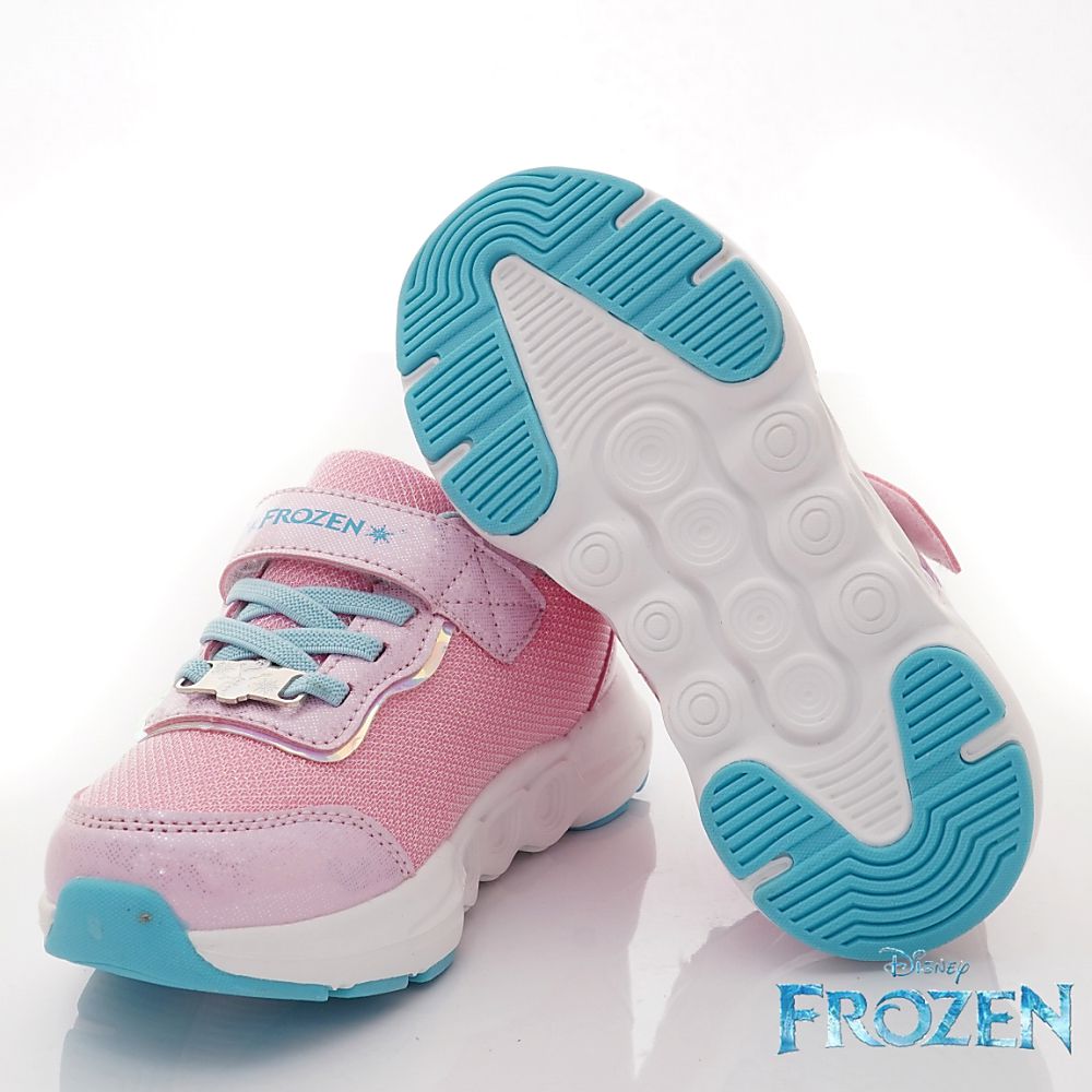 台灣製冰雪奇緣電燈運動款(中小童段)-運動鞋-粉