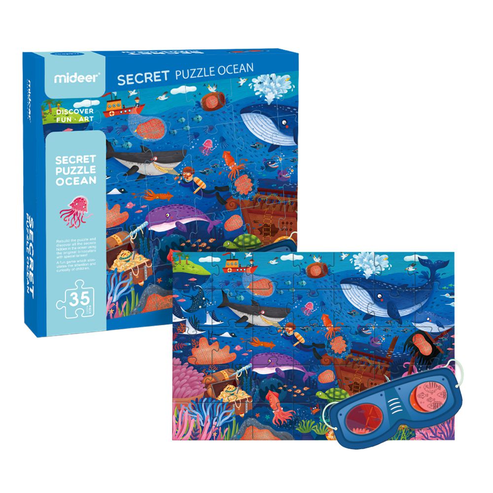 MiDeer - 兒童探索拼圖-海洋-35片