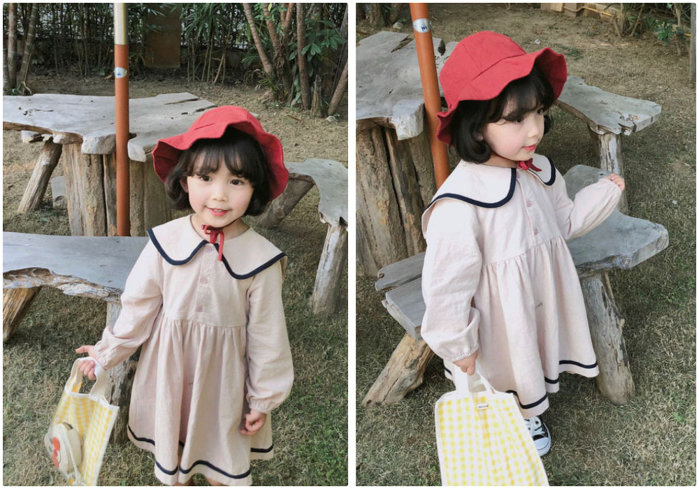 百穿不膩出門首選！超萌兔耳帽T網紗洋裝