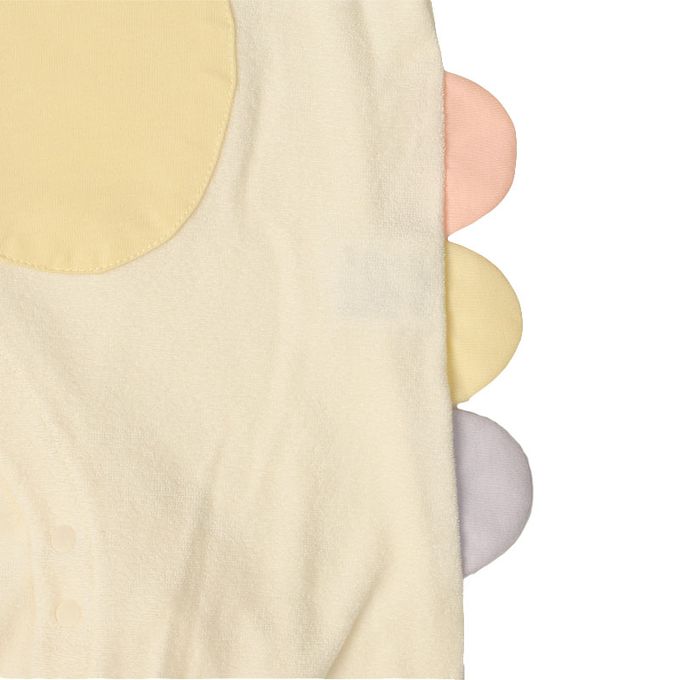 akachan honpo - 長袖造型連身衣-附帽子 獨角獸-象牙白色 (50~60cm)