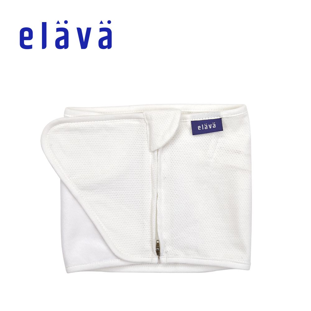 Elava - 韓國 嬰兒安撫包巾/肚圍-純棉款-珍珠白