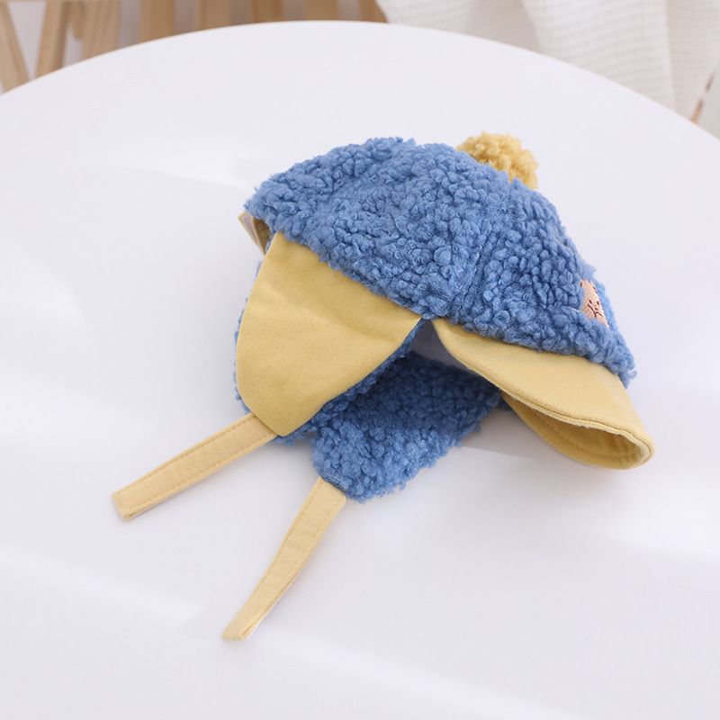 毛絨絨鴨護耳毛帽-白色 (47-50CM(建議2歲-4歲))