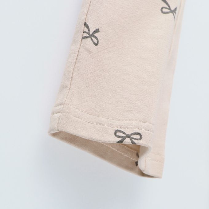 日本 BRANSHES - 愛心口袋彈力長褲-素面-黑