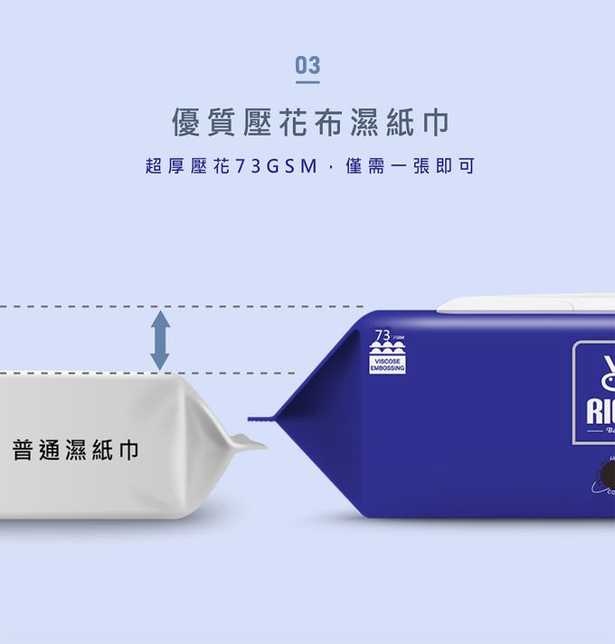 韓國RICO baby - 星球系列厚款濕紙巾水星黑 (Mercury Black－80抽)－10入