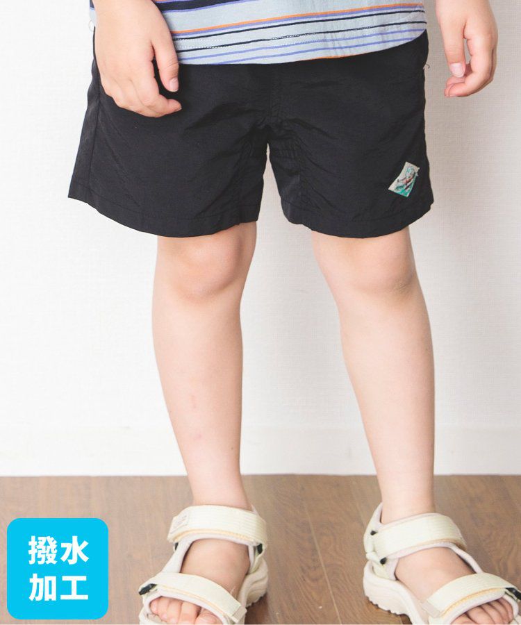 日本 BREEZE - 水陸二用百搭logo裝飾短褲-寶石綠