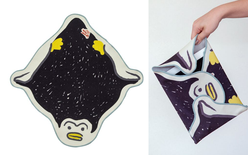 日本 BISQUE - 不會掉萬用魔術包巾-三花貓 (48×48cm)